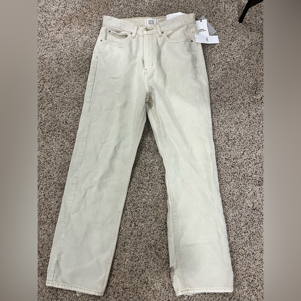 BDG/Urban Outfitters Cream Colored 90’s Cowboy Jeans